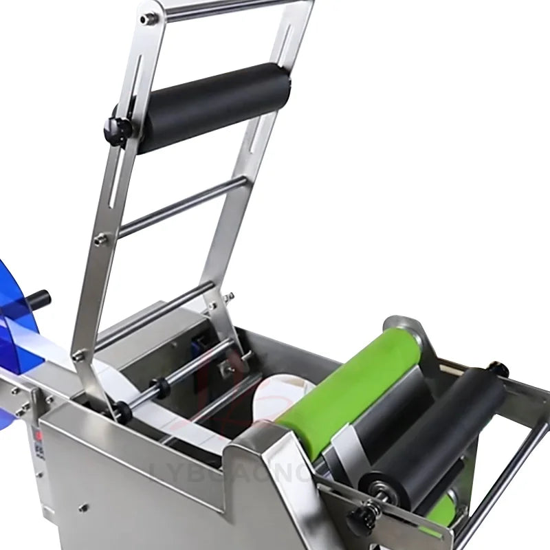 LY Semi-Automatic Round Bottle Labeling Machine Glass Bottles Handheld Labeler Suitable for 12-150mm Bottle Outer Diameter