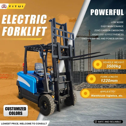 Hot-Selling Customized Mini Electric Forklifts 1Ton 2Ton 3Ton Household High-Load Mini Loading Electric Forklifts Delivered Quic