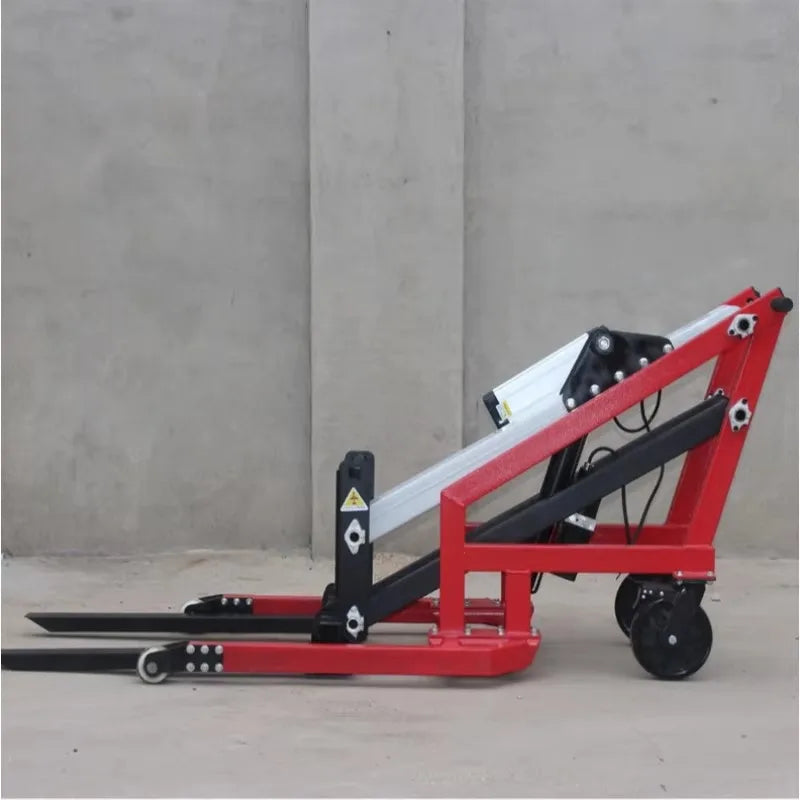 Small Electric Forklift Hydraulic Lifting and Handling Truck Curved Arm Loading and Unloading Truck Portable Stacker Truck