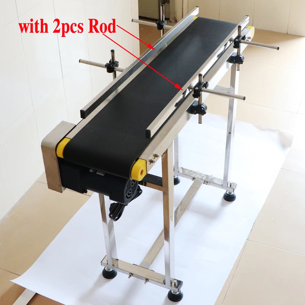 Stainless Steel Bottle Conveyor Belt 1000mm 1.5m 1.2m Code Inkjet Printer Food Industry Production Line ForFiber Marking Machine