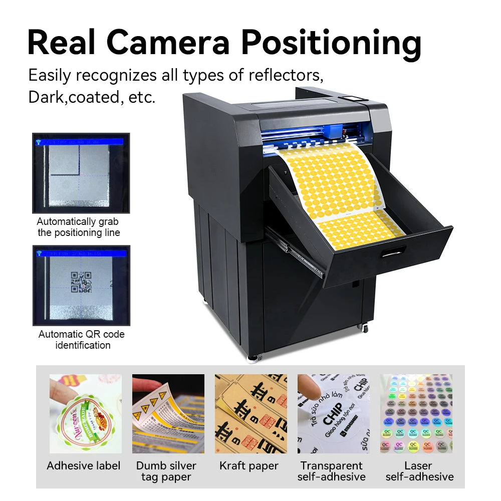 MSSheet Sticker Die Cutter Machine Label Cutting Color Box Cutting and Creasing Machine Automatic Feeding A3+ Die Cutting Machin