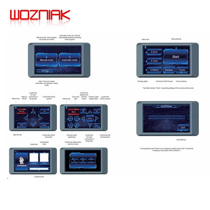 XWITZEAL Q1 Smart Automatic CNC Chip Grinding Machine For iPhone 11-15PM Android Touch IC CPU Frame Polishing Phone Repair Tools