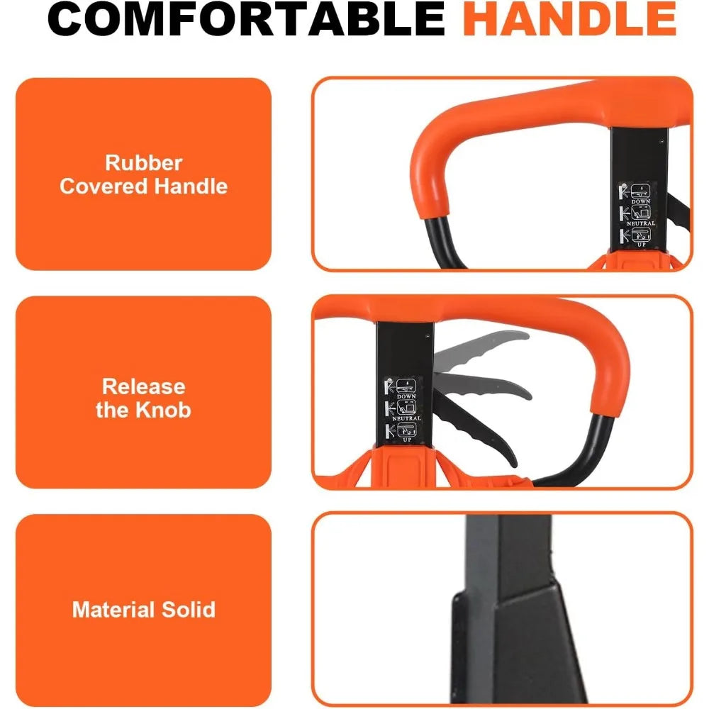 Tory Carrier Pallet Jack Hand Truck Manual Pallet Jacks 5500-Lb. Capacity, 27 x 48 Forks Standard Duty, Rubber Handle, Nylon Whe