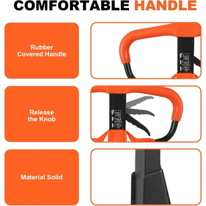 Tory Carrier Pallet Jack Hand Truck Manual Pallet Jacks 5500-Lb. Capacity, 27 x 48 Forks Standard Duty, Rubber Handle, Nylon Whe