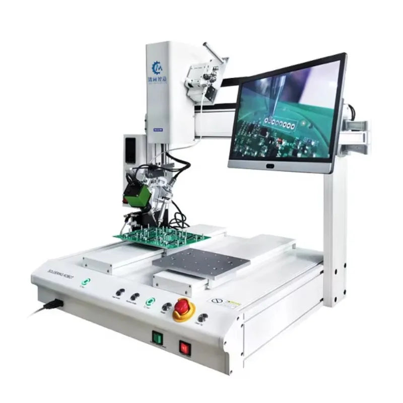 Automatic 4-Axis Solder Robot, PCB LED Desktop Welding Soldering Machine With Vision Function