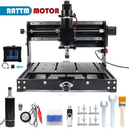 【EU US BR】DIY 3 Axis GRBL 3020 Plus CNC 3W 5W 10W 15W 20W Laser Engraver Engraving Machine PCB Milling Machine 2 in 1