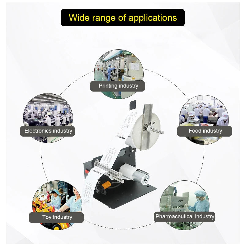 Mini Automatic Label Dispenser Sticker Separating Machine Electric Auto Label Stripping Machine Stripper