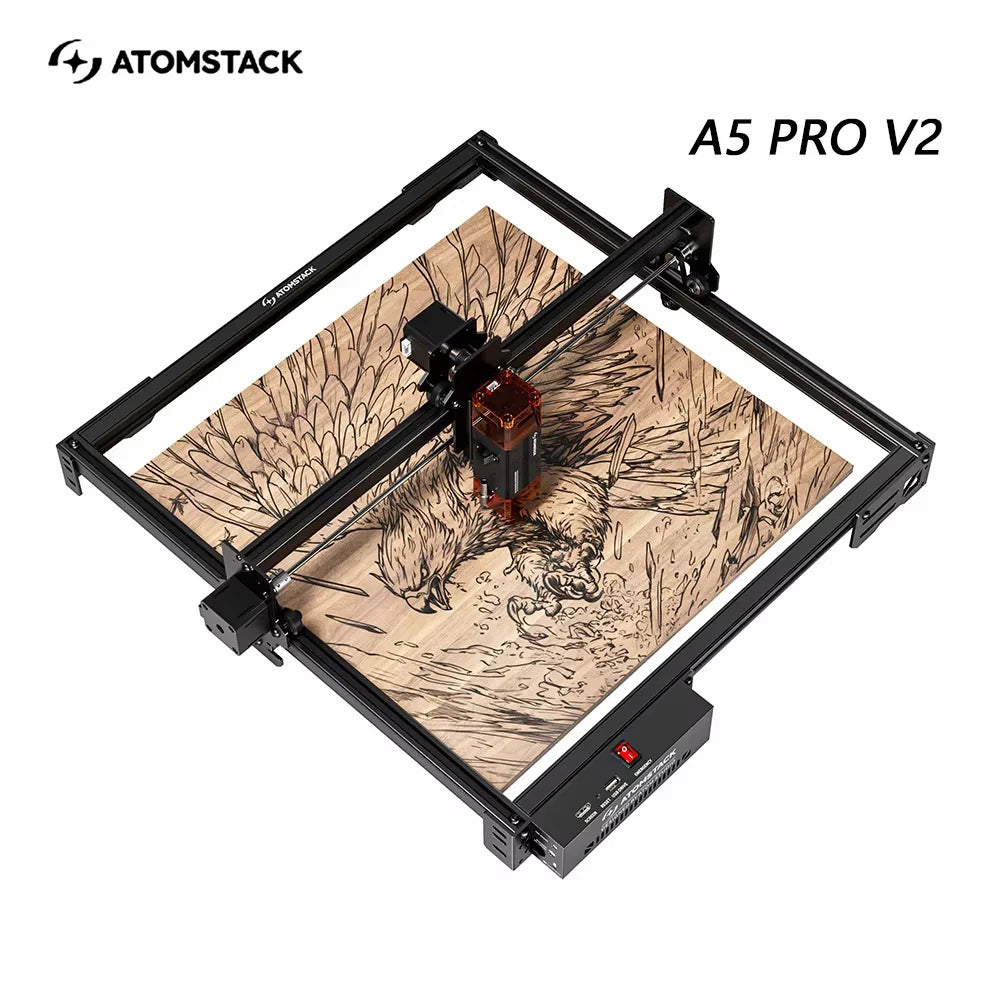 Atomstack A20 Pro V2 Laser Engraver machine Machine Quad-Laser Cutter 20W For Metal Arcylic Wood Glass Logo 400*365mm