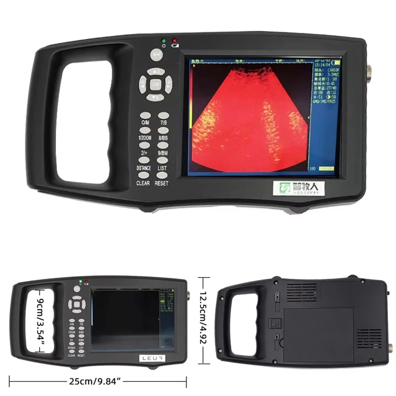 5.6 Inch Screen Portable Veterinary Ultrasound Scanner for Pregnancy Cow Ewe Pigs Vet Handheld Scanner Pregnancy Testing Machine