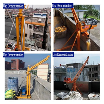 Construction site decoration crane household small lifting roof outdoor indoor loading hoist 1 ton crane