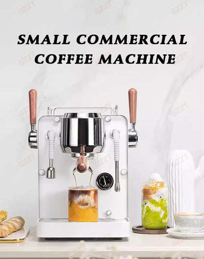 GZZT M1M2 Commercial Coffee Machine 15Bar Semi-automatic Espresso Maker Cappuccino Espresso Home Office Italian Coffee Machine