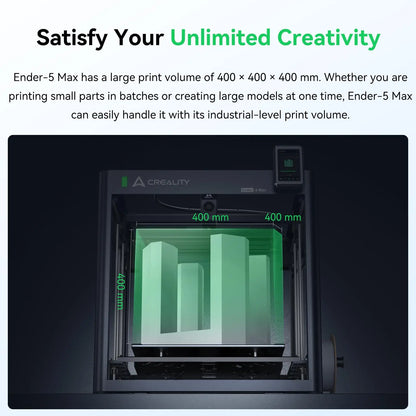 Creality Ender 5 Max 3D Printer 700mm/s Max Printing Speed Large Build Volume 40 *40 *40 Auto Leveling Linear Rail Dual Z Axis