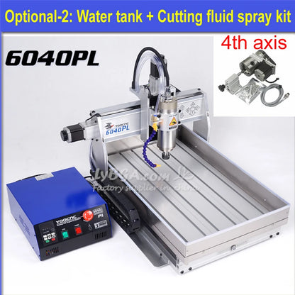 Linear Guide HG20 Metal Engraving Machine 6040 2200W Wood CNC Router 1500W PCB Cutting Machine With Sink