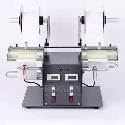 Label Stripping Machine Fiber Optic/Photoelectric Induction Labeler Stripper FTR-218C 200MM 180MM 120MM Automatic Dual Dispenser