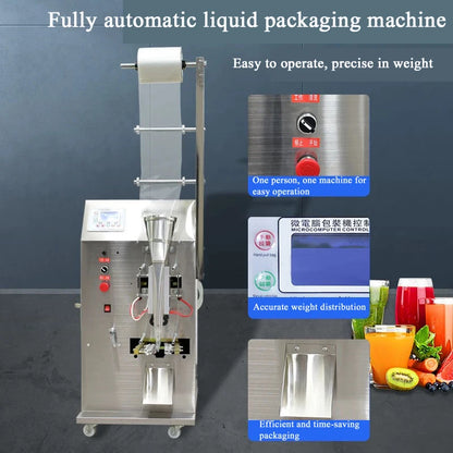 Including Tariffs Electric Liquid Packaging Machine With Adjustable Capacity And Self Priming Liquid Packing Machine