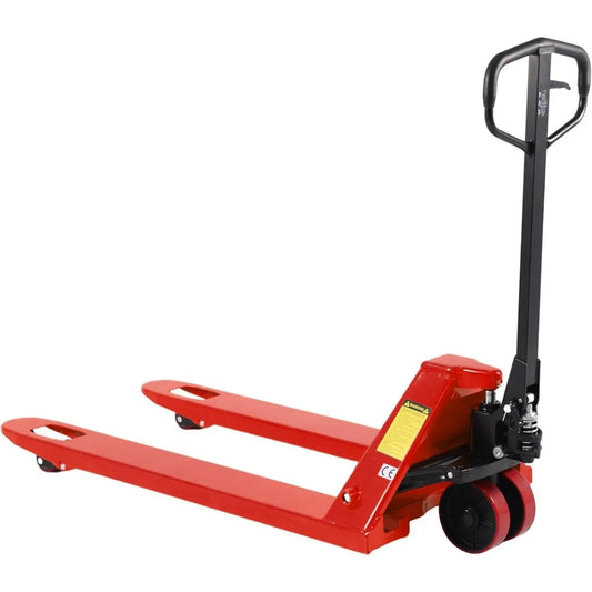 Tory Carrier Hand Pallet Jack Truck 6600 Lb. Capacity Manual Pallet Trucks 27 x 48 Forks Standard Duty Hand Pallet Jacks