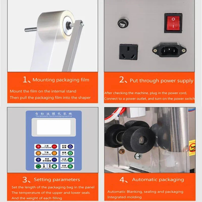 Automatic packing machine for olive oil perfume self suction multi function liquid packaging machine