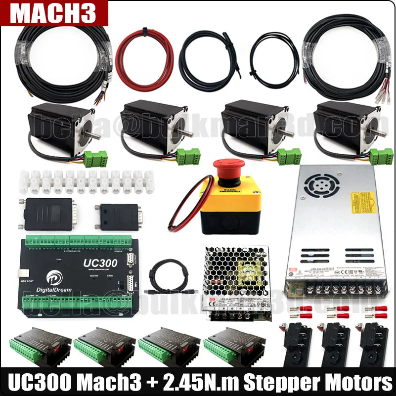 20%OFF BulkMan3D 1500x1500mm Lead CNC Router Machine Full Kit Screw Driven Engraving Complete Kit with Upgraded Lead Screws