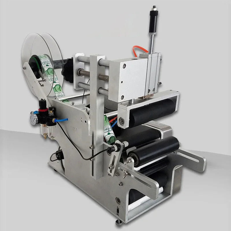 LY Semi-Auto LT-80 Circular Labeling Machine High Precision Round Bottle Label Sticker Equipment 40-100mm Container Diameter