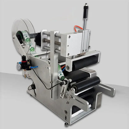 LY Semi-Auto LT-80 Circular Labeling Machine High Precision Round Bottle Label Sticker Equipment 40-100mm Container Diameter