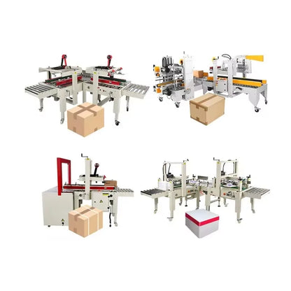 Automated Carton Sealing Machine Production Line for Corrugated Box Packaging and Manufacturing Assembly System