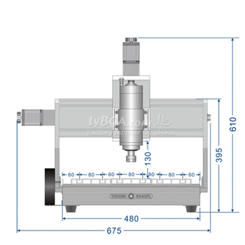 Linear Guide HG20 Metal Engraving Machine 6040 2200W Wood CNC Router 1500W PCB Cutting Machine With Sink