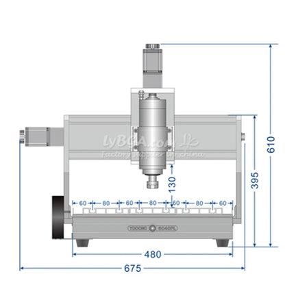 Linear Guide HG20 Metal Engraving Machine 6040 2200W Wood CNC Router 1500W PCB Cutting Machine With Sink