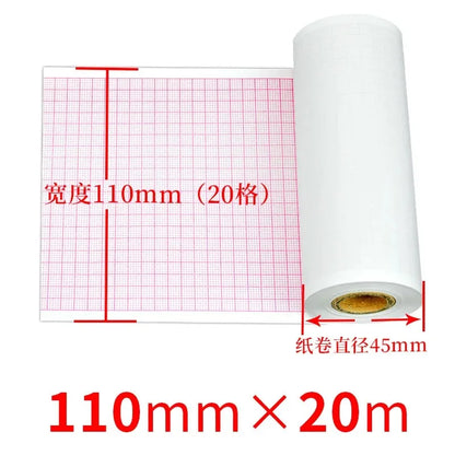 Recording Paper of Electrocardiogram ECG EKG Machine 50mm*20m/80mm*20/110mm*20m /210mm Electrocardiograph Thermal Printer Paper