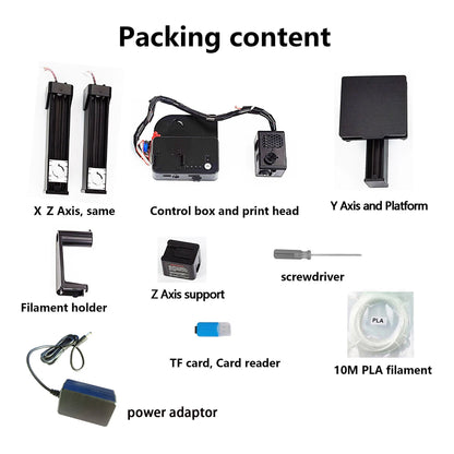 EasyThreed 3D Printer  Entry Level  Compatible with PLA TPU 1.75mm Filament  include Power Adaptor.