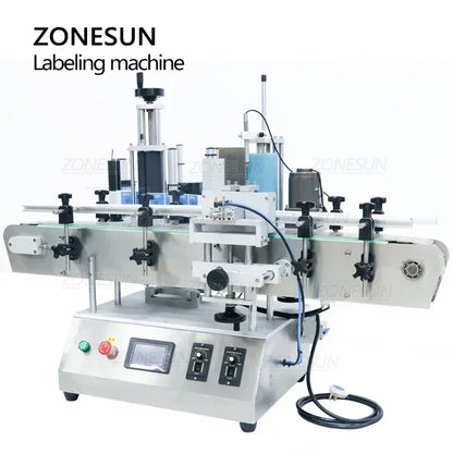 ZONESUN ZS-TB500A Automatic Label Applicator Jar PET Round Bottle Labeling Machine with Date Coder