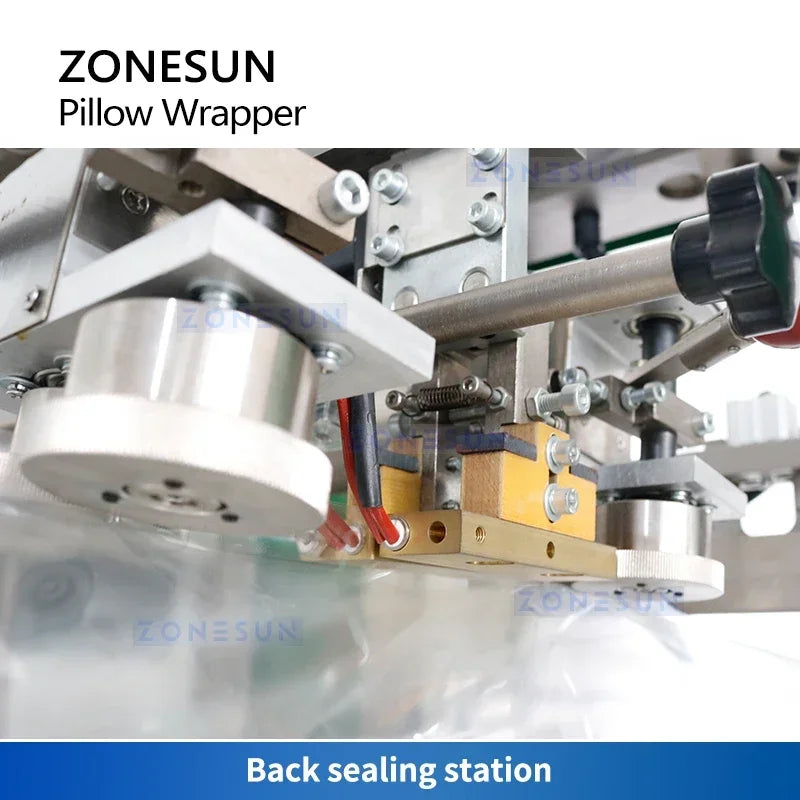 ZONESUN Automatic Pillow Packaging Machine Food Vegetables Fruits Horizontal Flow Wrapper Pouch Packing  ZS-ZB600X