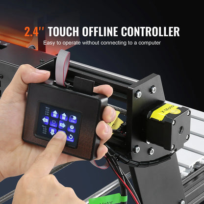 SucceBuy CNC Router Machine 3 Axis GRBL Control Wood Engraving Carving Milling Machine Kit for Wood Acrylic MDF PVC Plastic Foam