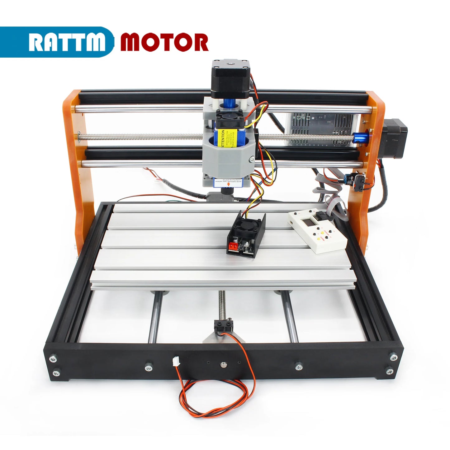 【EU】CNC 3018 PRO 7000W Router Milling Machine with Laser Engraver Module,Limit Switches,Emergency-Stop,Machine for Wood Carving