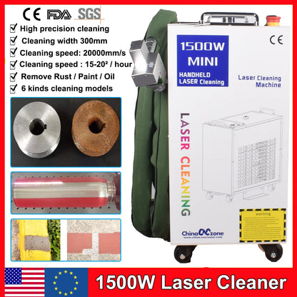 1500W Laser Cleaning Machine Cleaning Width 300MM Rust Removal Cleaning Oil Paint for Metal Rust Removing Machine Laser Cleaner