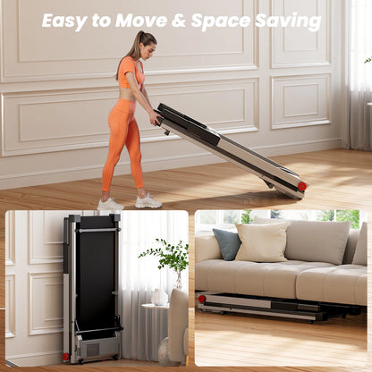 4in1 Treadmills for Home with Incline Foldable Handles Treadmill 300LBS Capacity 3.0HP 7.5MPH Folding Running Treadmill Exercise