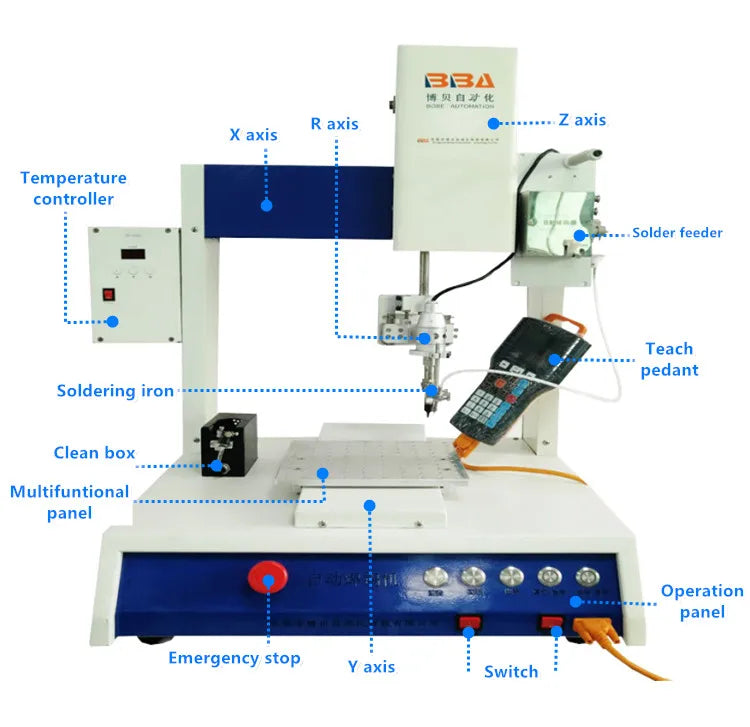 Advanced Automatic Soldering Robot Desktop 3 Axis Soldering Weld Machine With Tin Feeder Mqquina De Soldar Robot De Soudure