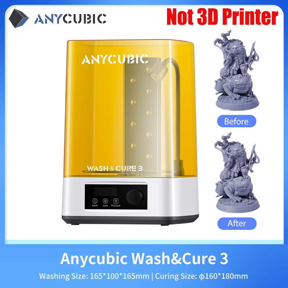 ANYCUBIC DLP SLA LCD 3D Printer High Speed 3D Resin Printer Photon Mono 4, M5s Pro, M7 Pro, M7, D2&Wash Cure Machine
