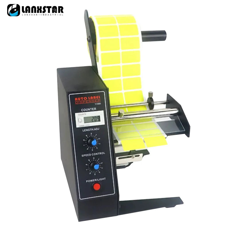 Automatic Label Peeler Dispenser Smart Counting Transparent Label Separator 140mm Label Peeler Tearing Machine