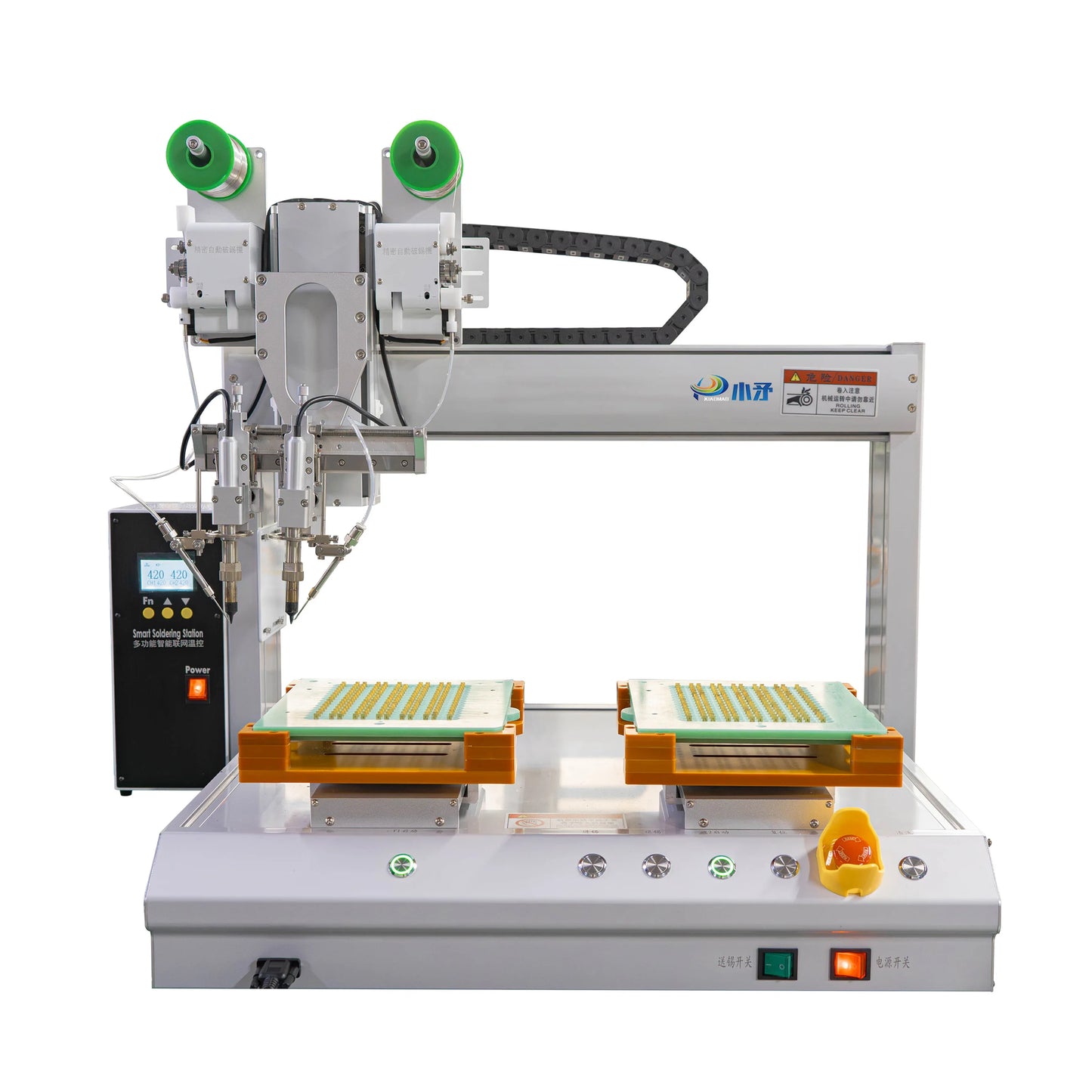 Custom Configuration PCB Board Solder Robot Dip Strips Spot Welding Four Axis Automatic Soldering Machine