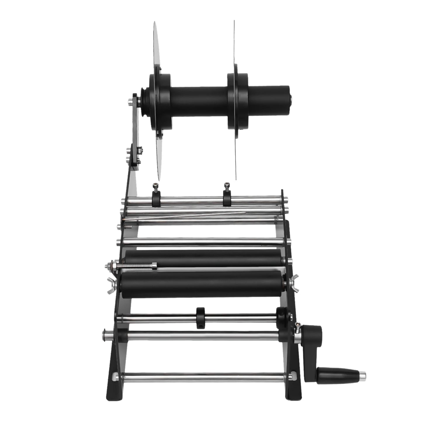 MT-30 Manual Round Labeling Machine, Bottle Labeler W/ Handle, for Glass Plastic Metal Cans Bottles Label Applicator