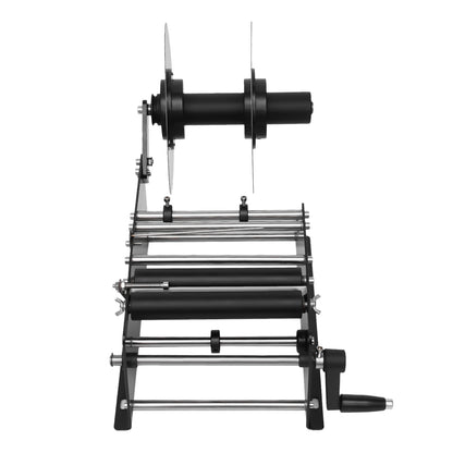 MT-30 Manual Round Labeling Machine, Bottle Labeler W/ Handle, for Glass Plastic Metal Cans Bottles Label Applicator
