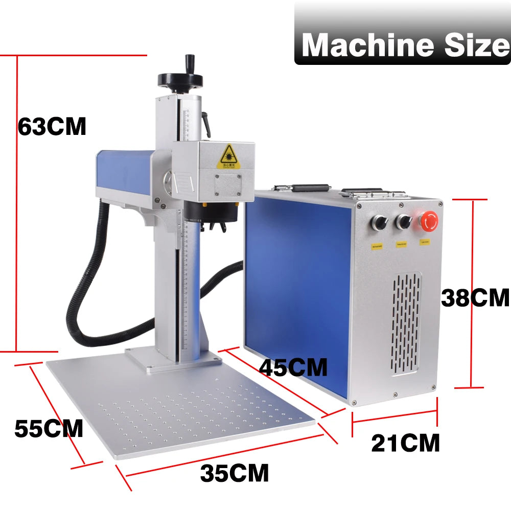 100W Raycus Mopa Fiber Laser Marking Machine Deep Laser Engraving Laser Cutting Jewelry Silver Gold All Metal 60W Laser Engraver