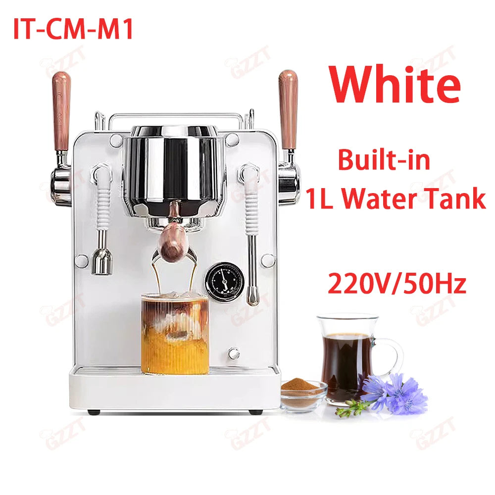 GZZT M1M2 Commercial Coffee Machine 15Bar Semi-automatic Espresso Maker Cappuccino Espresso Home Office Italian Coffee Machine