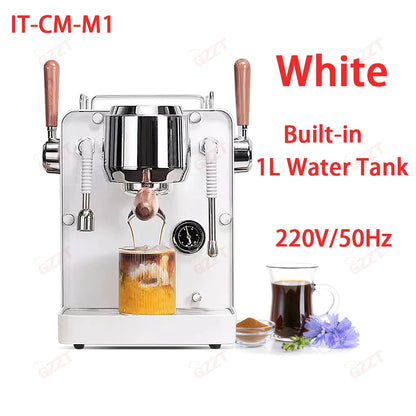 GZZT M1M2 Commercial Coffee Machine 15Bar Semi-automatic Espresso Maker Cappuccino Espresso Home Office Italian Coffee Machine