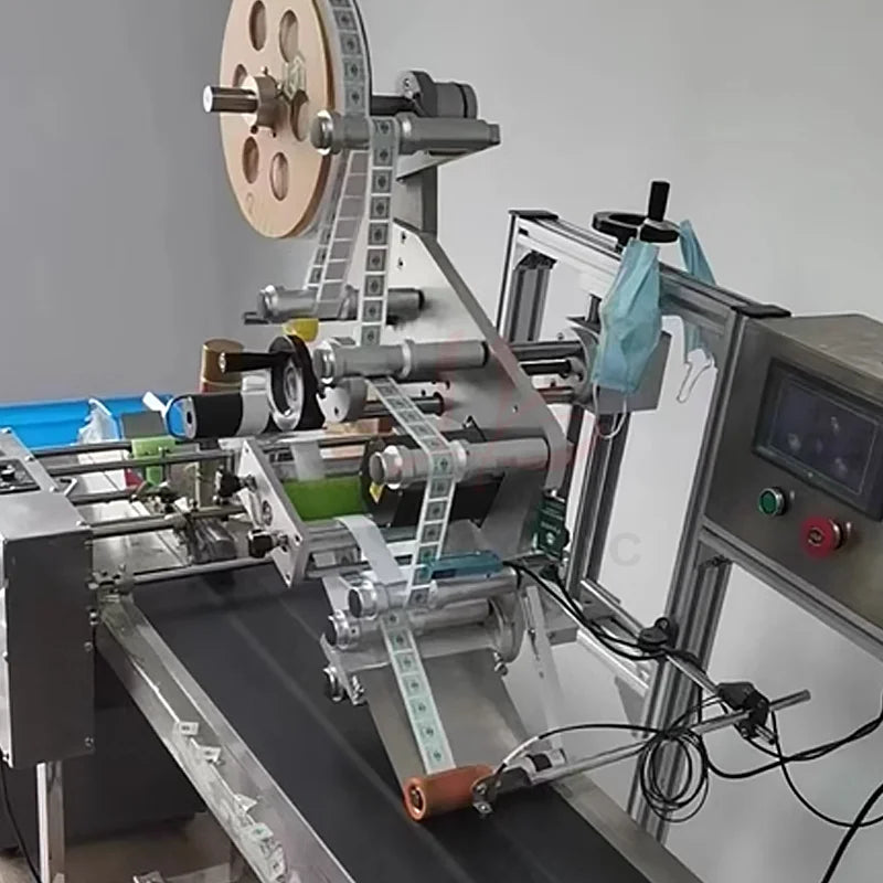 Labeling Machine LY-670 Automatic Assembly Line Large Round Bottle Labeling Sticker Device for Food Packaging Bags Carton Boxes