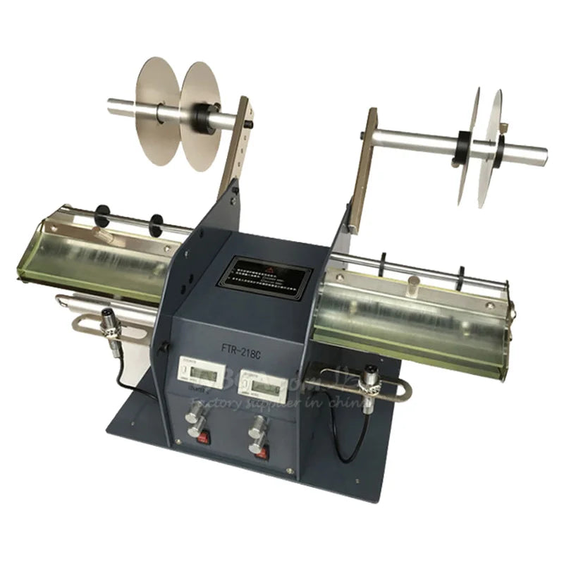 Label Stripping Machine Fiber Optic/Photoelectric Induction Labeler Stripper FTR-218C 200MM 180MM 120MM Automatic Dual Dispenser