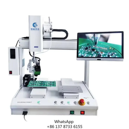 Automatic 4-Axis Solder Robot, PCB LED Desktop Welding Soldering Machine With Vision Function