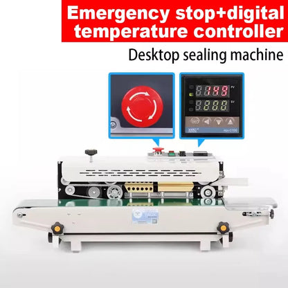 Automatic Sealing Machine Aluminum Foil Plastic Film Packaging Bag Sealing Machine Continuous Bag Sealing Machine