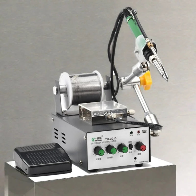 YH2015 Automatic Soldering Machine High-power Foot-operated Tin Soldering Iron 375c Tin Constant Temperature Soldering Station