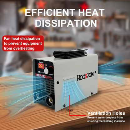 MMA 280 Welding Machine 220V EU Plug ARC LED Digital Display DC Inverter Portable Welder Tools Welding Equipment For Household